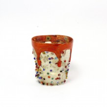 Bicchiere Goto Rosso Murrine Esterne F501