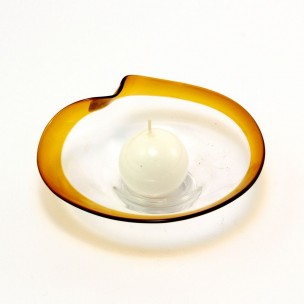 Porta Candela Bordo Colorato Pieghetta Vari Colori K325