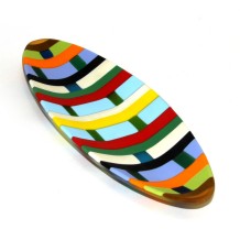 Piattino Vetro di Murano Ciotola Bomboniera 21x21cm 