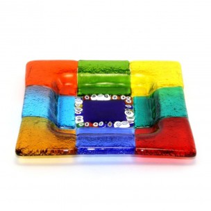 Piattino Vetro di Murano Ciotola Bomboniera 13x13cm