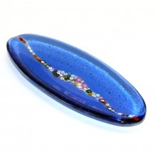 Piattino Vetro di Murano Ciotola Bomboniera BLUINO Canoa