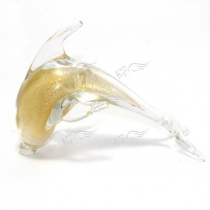 Sculture Animali Foglia Oro C301