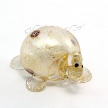 Scultura Animali Soffiati Murrine Foglia Oro G499