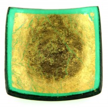 Piattino Bomboniera Foglia Oro Vetro di Murano Made in Italy