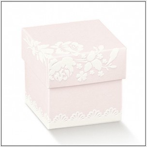 Scatole Bomboniera Cm 5x5x5 Porta Confetti Battesimo Compleanno Nascita