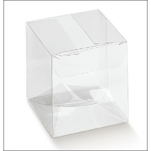 Scatola Astuccio Pvc Cubo Bomboniera Confezione Completa Confetti Bigliettini