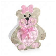 Scatola Orsetto Azzurro Bomboniera 