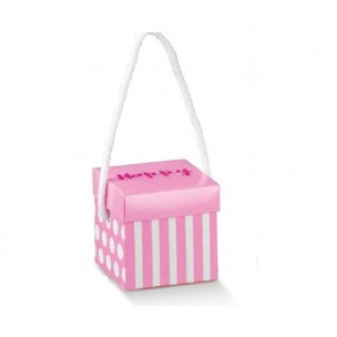 Scatola porta confetti per bomboniera made in italy rosa fuxia