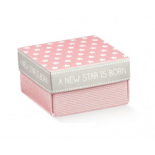 Scatolina bomboniera porta confetti cuore bomboniera made in italy rosa