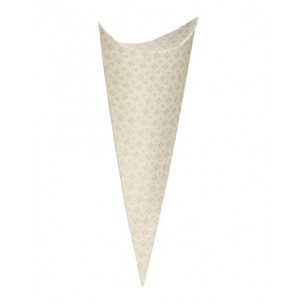 Coni porta confetti bomboniera made in italy tortora cm 19