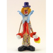 Clown Vetro di Murano h20cm Made in Italy