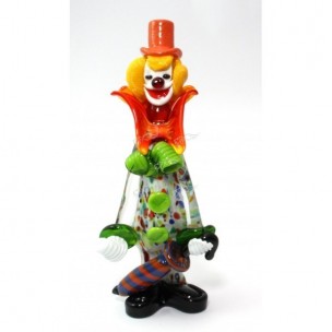 Clown Scultura Collection Vetro di Murano h26cm Made in Italy