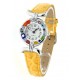 Orologio Donna Acciaio Pelle watch in Vetro di Murano Murrina Millefiori