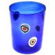 Bicchiere Goto Veneziano Murrine Millefiori Blue Murano Glasses Made in Italy