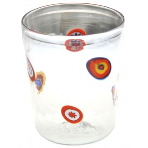 Bicchiere Murrine Glasses Millefiori Thousand Flowers Murano Glass