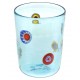 Bicchiere Goto Veneziano Murrine Millefiori Azzurro Murano Glasses Made in Italy