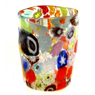 Bicchiere Murrine Goto Veneziano Vetro di Murano Made in Italy