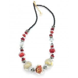COLLANA IN VETRO DI MURANO ANTICA MURRINA VENEZIANA