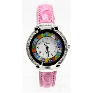 Orologio Donna Antica Murrina Venice Colore Acciaio watch in Vetro di Murano Crystal