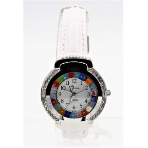 Orologio Donna Antica Murrina Venice Colore Acciaio watch in Vetro di Murano Crystal