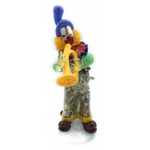  Clown in Vetro di Murano con Murrine Millefiori e Oro Zecchino Made in Italy…