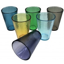 Set  6 Bicchieri Bibita Colori Misti Murano Collection Yalos