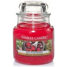 Yankee Candle Candela profumata in giara piccola  Lampone rosso  Durata Fino a 30 Ore 