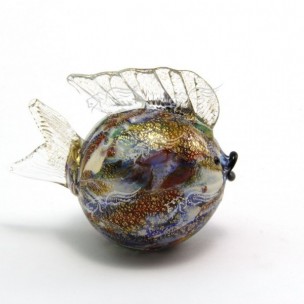 Sculture Animali Blu Striati G504