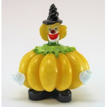 Clown Vetro di Murano h20cm Made in Italy peperone giallo pepper