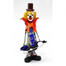 Clown Scultura Collection Vetro di Murano h26cm Made in Italy