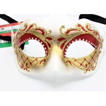Maschera Veneziana Decorata A Mano Made In Italy